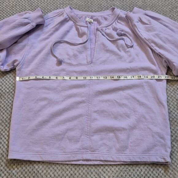 Aerie Easy Street Sweatshirt XS Oversized Long Sleeve VNeck Pullover Purple NWOT - Picture 5 of 10